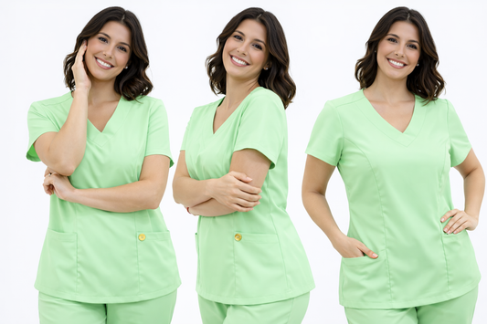 Scrub Oxfordine Profissional Verde Bebê
