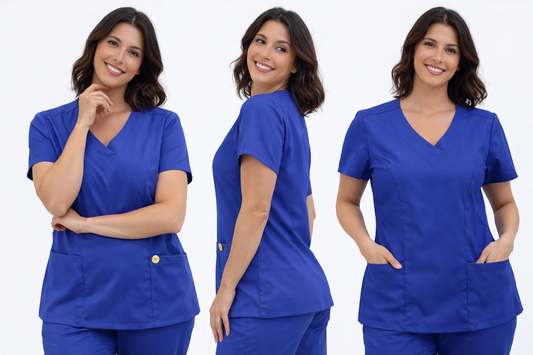 Scrub Oxfordine Profissional Azul Royal
