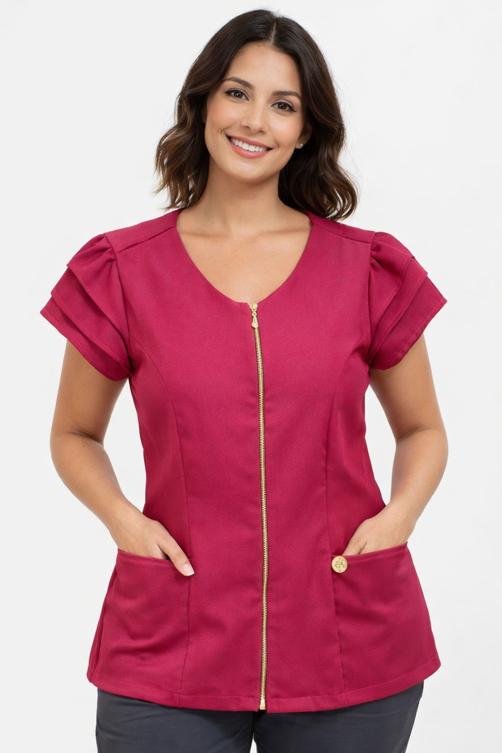 Scrub Gabardine Premium Feminino Rosa