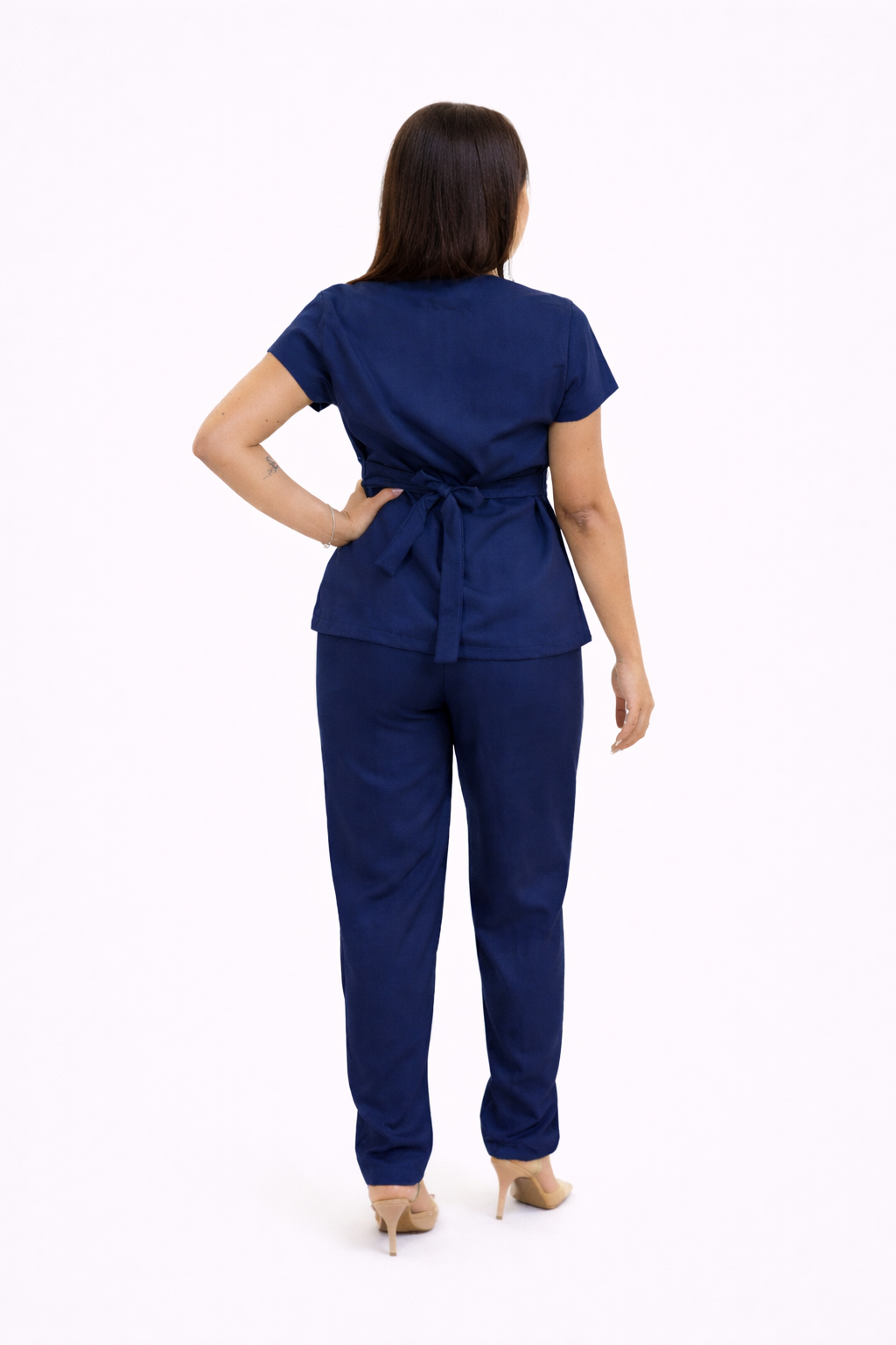 Scrub Gabardine Feminino Azul Marinho