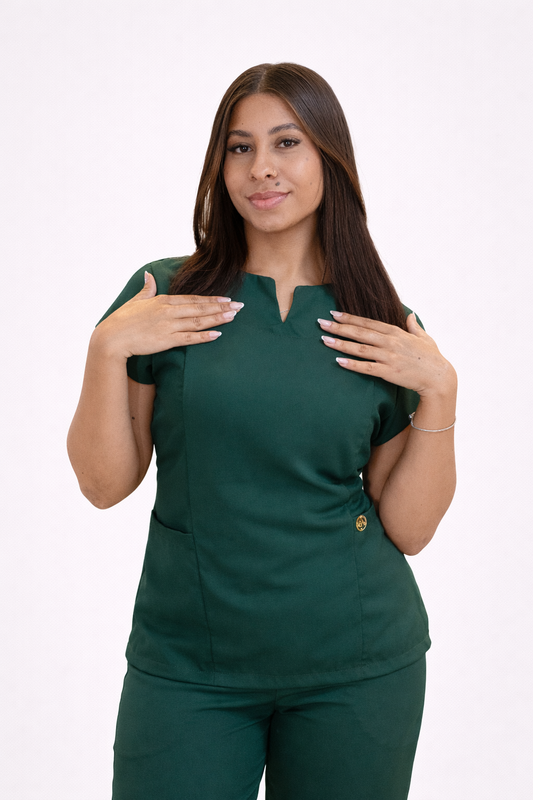 Scrub Gabardine Verde Esmeralda