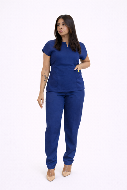 Scrub Gabardine Feminino Azul Marinho