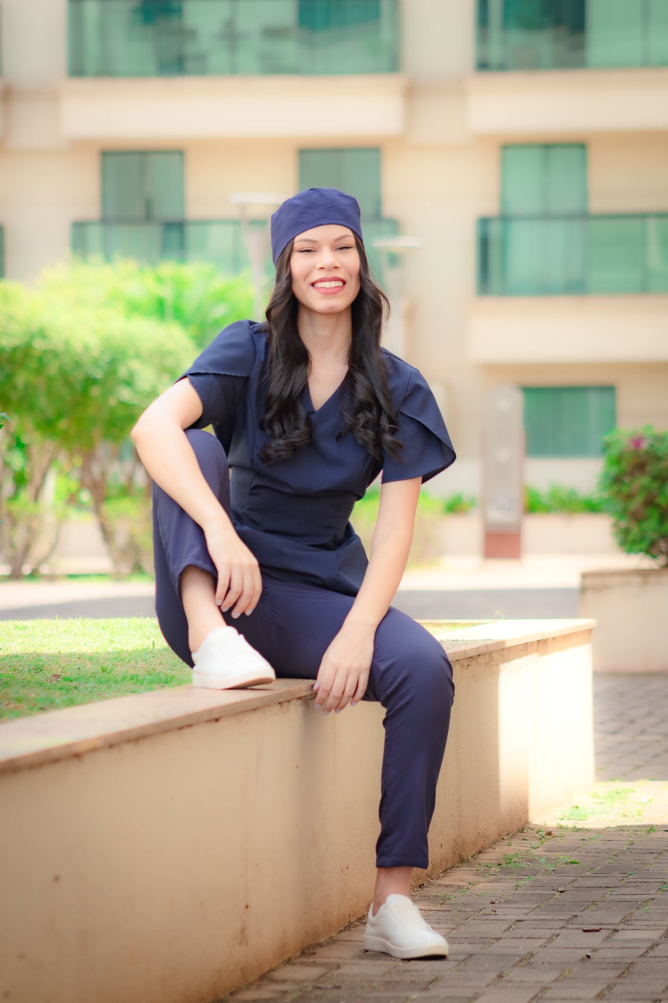 Scrub Oxfordine Profissional Azul Marinho