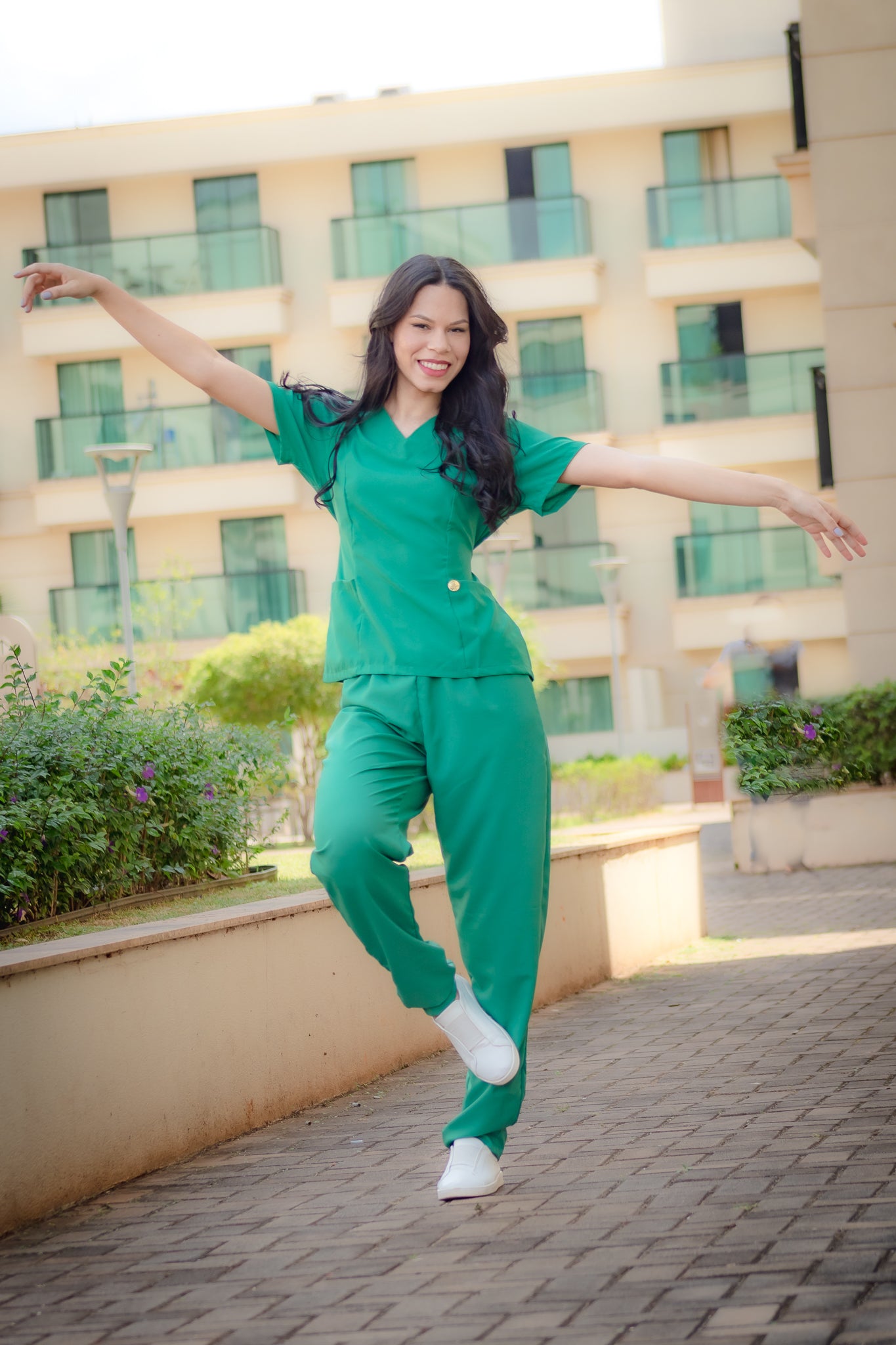 Scrub Oxfordine Profissional Verde