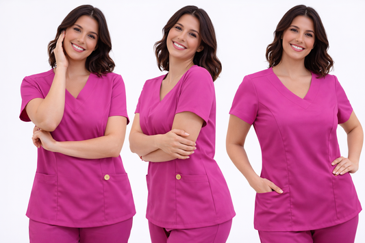 Scrub Oxfordine Profissional Rosa Pink